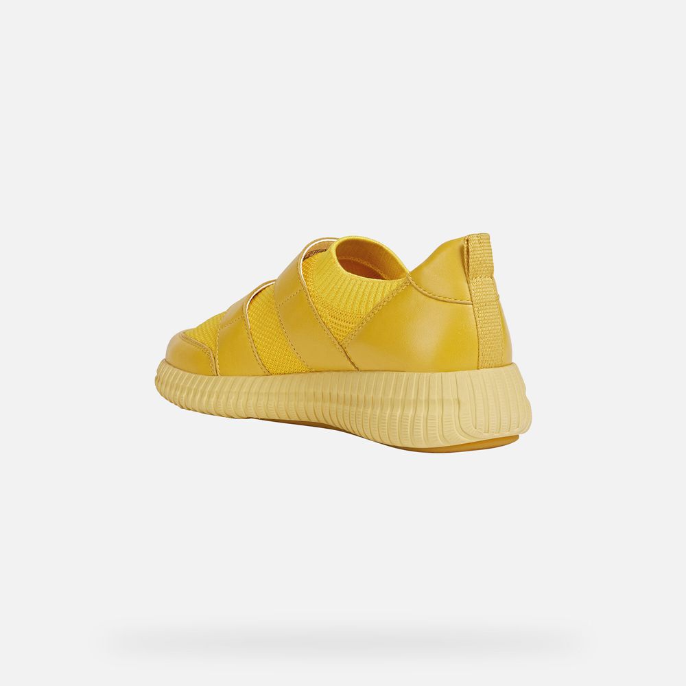 Basket Geox Noovae - Jaune - Femme 028315-QGK